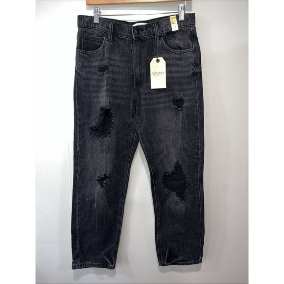 Vibrant women's jeans the Jackson‎ Straight Jean size 7 Black NWT - Picture 1 of 12